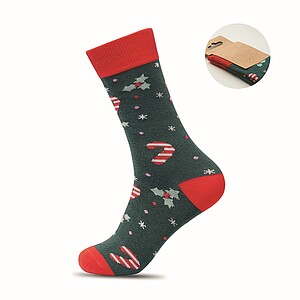 Pair of Christmas socks M, green