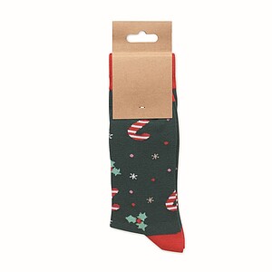 Pair of Christmas socks M, green