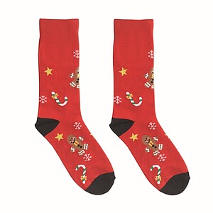 Pair of Christmas socks M, red