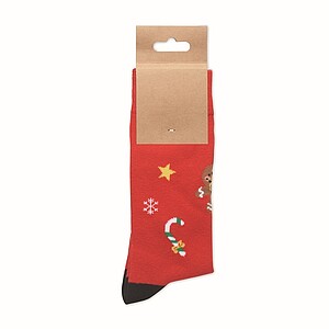 Pair of Christmas socks M, red