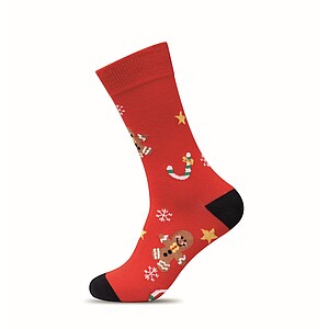 Pair of Christmas socks M, red