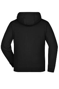 Pánská mikina James & Nicholson Doubleface, černá/šedá, velikost S