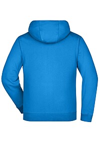 Pánská mikina James & Nicholson Doubleface, modrá/námořní modrá, velikost 3XL