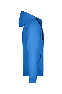 Pánská mikina James & Nicholson Doubleface, modrá/námořní modrá, velikost S