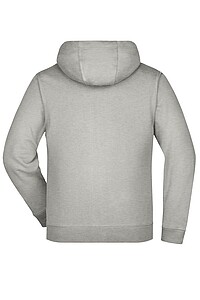 Pánská mikina James & Nicholson Doubleface, šedá/fialová, velikost 3XL