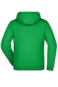 Pánská mikina James & Nicholson Doubleface, zekená/grafitová, velikost S