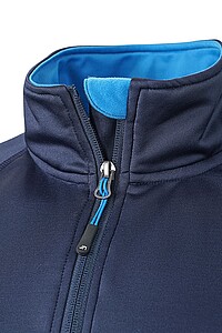 Pánská mikina James & Nicholson Stretchfleece, námořní mosdrá, velikost XL