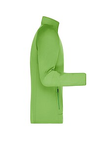 Pánská mikina James & Nicholson Stretchfleece, zelená, velikost XL