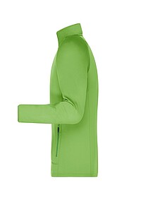 Pánská mikina James & Nicholson Stretchfleece, zelená, velikost XL