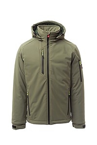 Pánská softshellová bunda PAYPER CREEK PAD ULTRALITE, vojenská zelená, XL