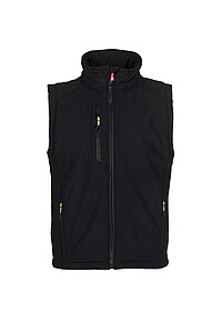 Pánská softshellová vesta PAYPER CREEK PAD VEST ULTRALITE, černá, M