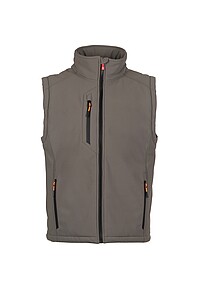 Pánská softshellová vesta PAYPER CREEK PAD VEST ULTRALITE, šedá, M