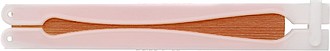 Paper hand held fan with plastic handleOrange