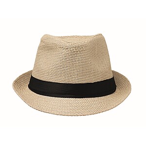 Paper straw hat, beige