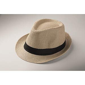 Paper straw hat, beige