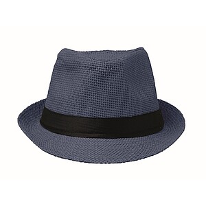 Paper straw hat, blue