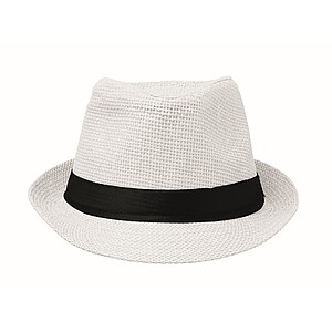 Paper straw hat, white