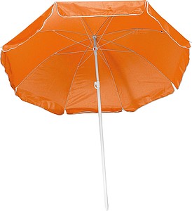 Parasol in a transparent bag, orange