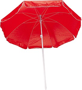 Parasol in a transparent bag, red