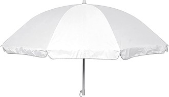 Parasol in a transparent bag, white