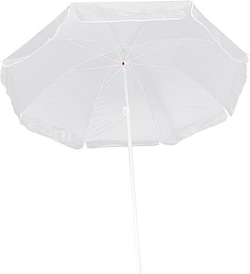 Parasol in a transparent bag, white