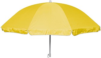 Parasol in a transparent bag, yellow