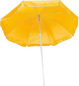 Parasol in a transparent bag, yellow