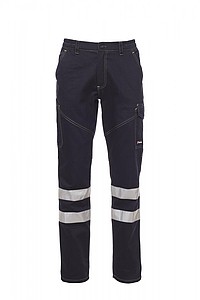 Payper WORKER REFLEX work trousers with reflective tape, navy XS