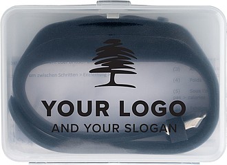 Pedometer with silicone wristband