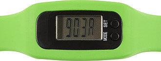 Pedometer with silicone wristband