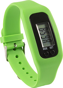 Pedometer with silicone wristband