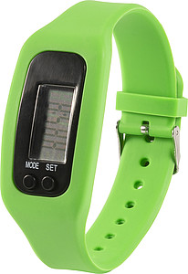 Pedometer with silicone wristband