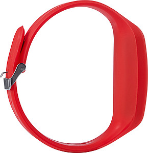 Pedometer with silicone wristband