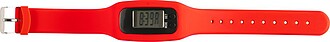 Pedometer with silicone wristband