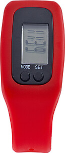 Pedometer with silicone wristband