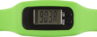 Pedometer with silicone wristband