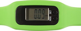 Pedometer with silicone wristband