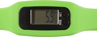 Pedometer with silicone wristband