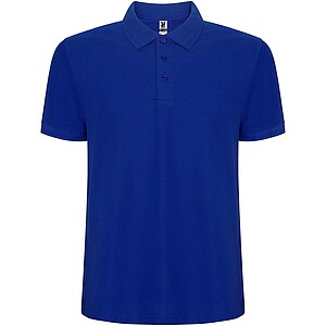 Pegaso Premium short sleeve mens polo, blue