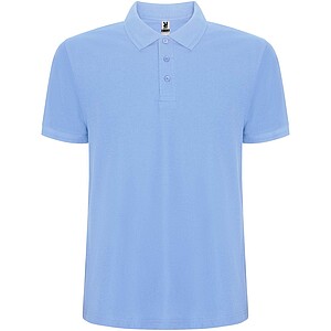 Pegaso Premium short sleeve mens polo, sky blue