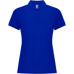 Pegaso Premium short sleeve womens polo, blue