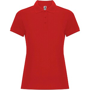 Pegaso Premium short sleeve womens polo, red