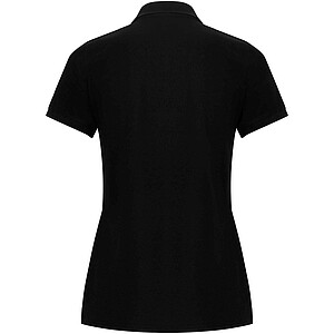 Pegaso Premium short sleeve womens polo, solid black