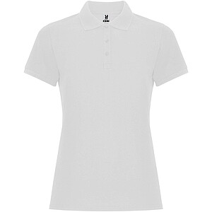 Pegaso Premium short sleeve womens polo, white