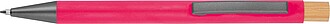 pen made from recycled aluminium with bamboo pusher, pink