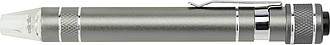 Pen shaped pocket screwdriver.Grey