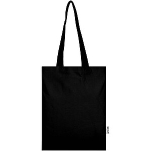 Peru Blend 180 g/m2 GRS recycled cotton tote bag 7L, black