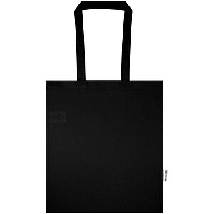 Peru Blend 180 g/m2 GRS recycled cotton tote bag 7L, black