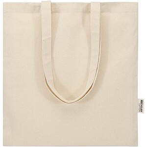 Peru Blend 180 g/m2 GRS recycled cotton tote bag 7L, natural