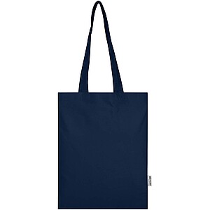 Peru Blend 180 g/m2 GRS recycled cotton tote bag 7L, navy